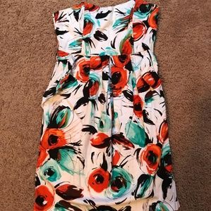 Tube top floral mini